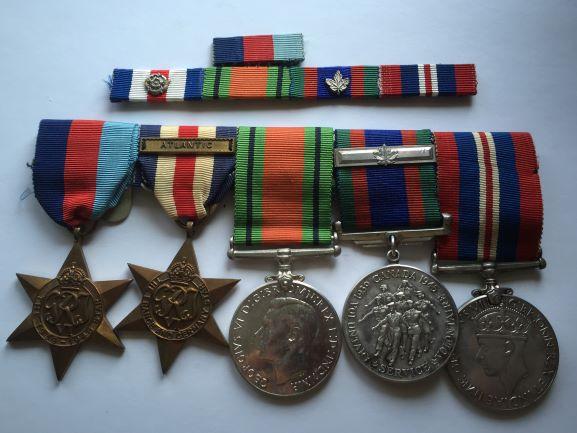 CANADIAN WW2 FIVE MEDAL GROUP