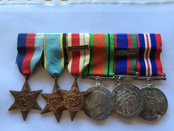 CANADIAN WW2 RCAF SIX MEDAL GROUP