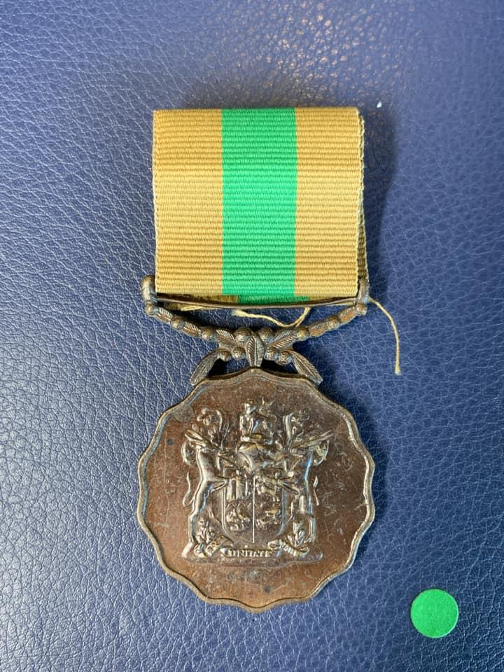 South African Defence Force good service medal 1975