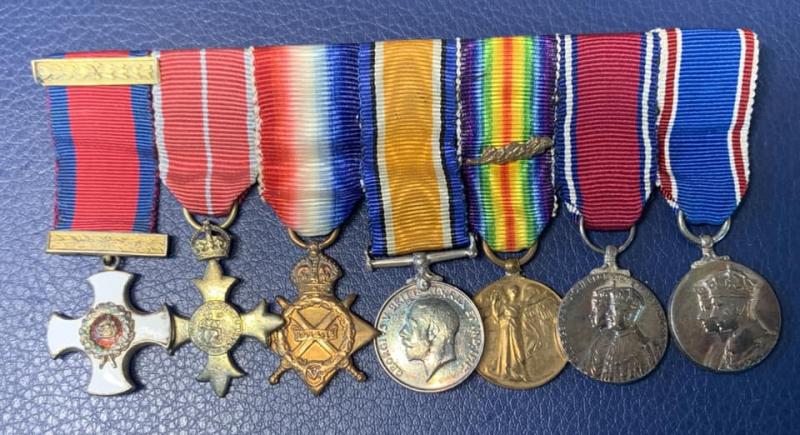 Miniature medal group of Major General A. K. Hay.