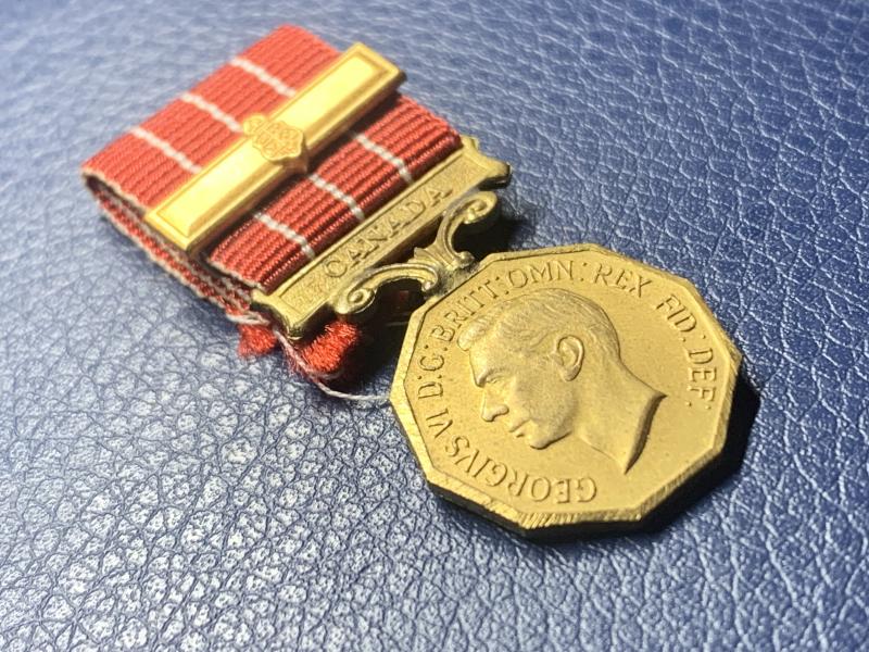 Canadian Forces' Decoration - George V miniature